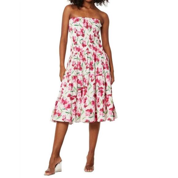 NWT MISA LOS ANGELES convertible dress in fuschia floral Small $ 330.00 - Picture 2 of 5
